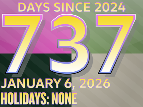 Days Since 2024: Day 737