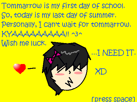 Wish Me Luck. :3