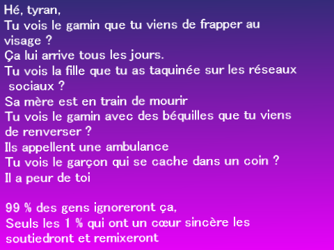 99% ne remixeront pas ça... Soyez le 1% à remixer. remix remix remix remix remix remix remix