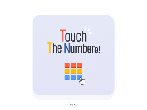Touch The Numbers