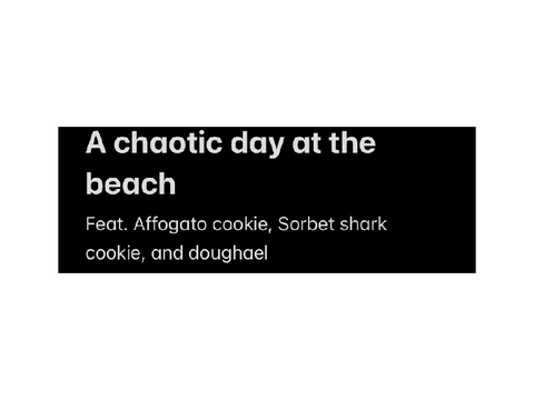 A chaotic day at the beach 