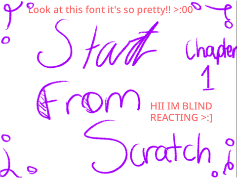 +. Start From Scratch Chapter 1 BLIND REACTION