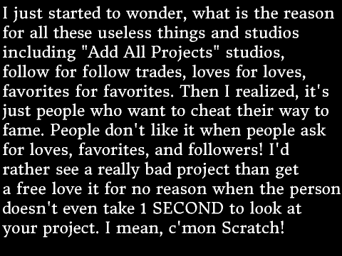 What is the Reason for Loves, Favorites, Followers, & Studios? (Heart and Star Edited)