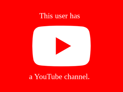 This user has a YouTube channel. 