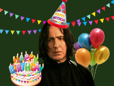 Happy birthday Prof Snape
