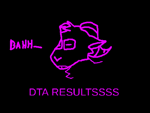 DTA RESULTS! :D