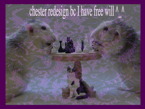 ☆ slighty redesigns chester bc I have free will