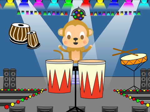 Drummer monkey