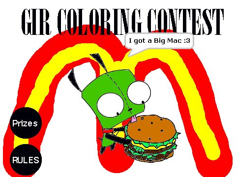 GIR Coloring Contest- MAH ENTRY!!