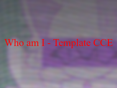 ~{ W.I.W - Template CCE }~