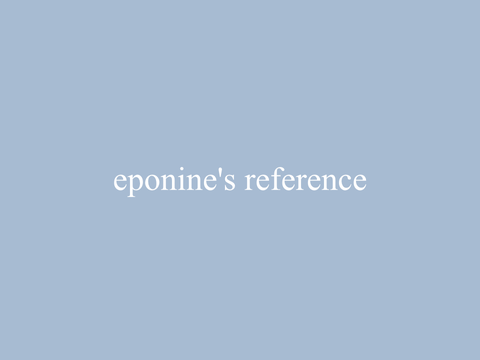 ✺ | Eponine’s Official Reference