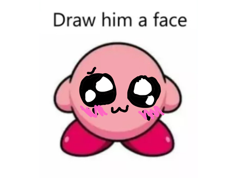 Remix and give kirby a face remix-3