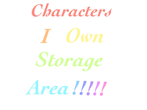 All the characters that I own!