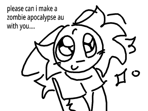 zombie apocalypse au with my friends??