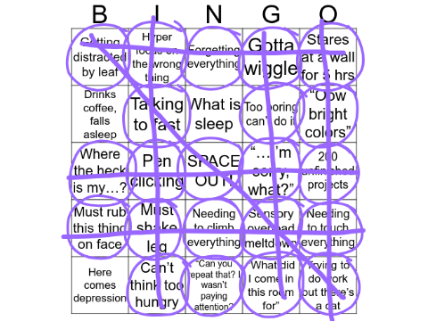 ADHD Bingo remix