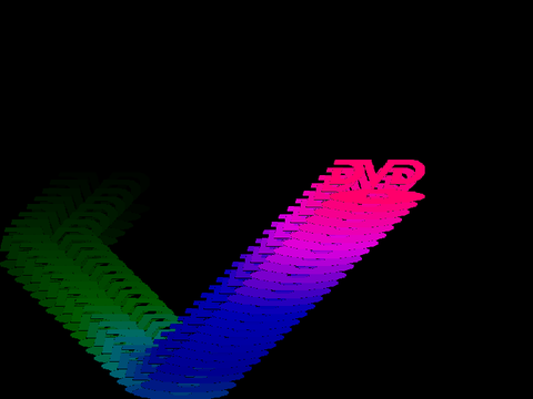 Darkening DVD Screensaver