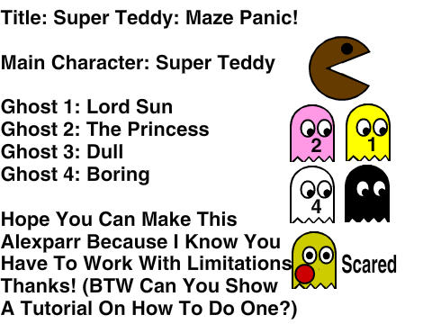 My Super Teddy PAC-MAN ROM Hack Idea