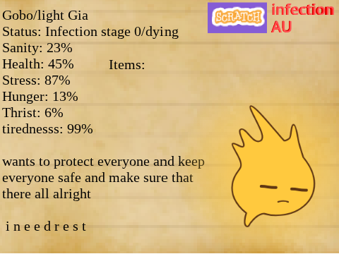 Log No11 2 Gobo (Scratch infection AU) Week 2