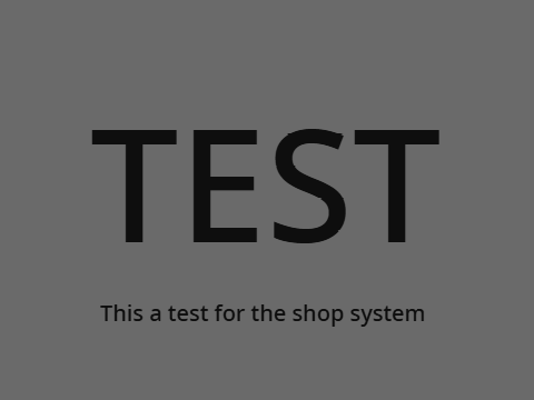 Shop test (not full release) 