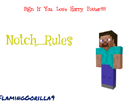 Sign If You Love Minecraft!!!!!