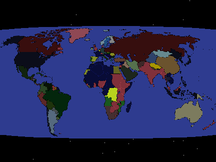 Luxembourg Universe World Map (1943)