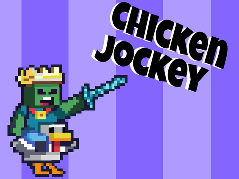 Pixel Chicken Jockey