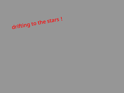 Drifting to the stars