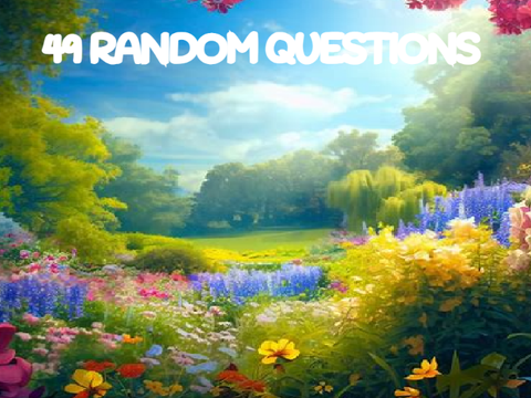 49 random questions answered by me