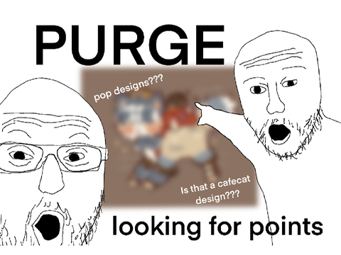 ☆ PURGE (cafecat and other pop designs!!) ⋆｡°✩