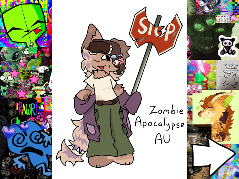 .. zombie apocalypse au [҂]