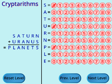 Cryptarithms (Alphametics) remix