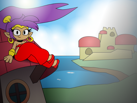 Shantae in the Wind (ART)