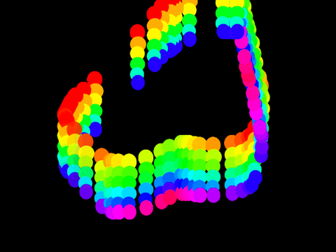 rainbow trail for mouses!