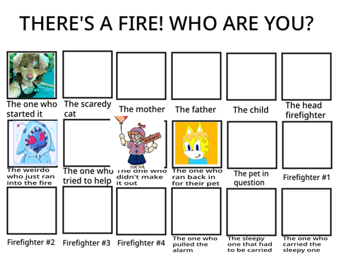 THERE'S A FIRE! WHO ARE YOU?
