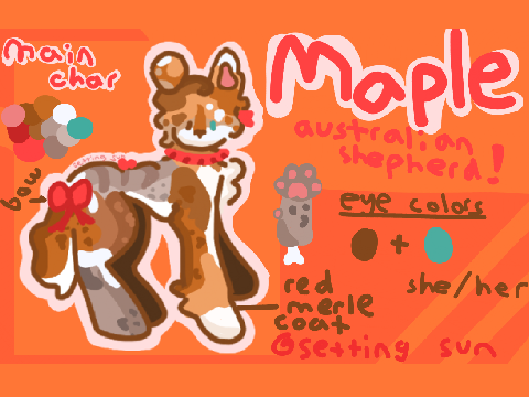 ✧･ﾟFull Maple Ref Sheet! ✧･ﾟ