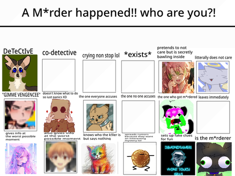 A M*rder happened!! who are you?! >:3 remix remix remix remix remix remix remix remix remix r… remix