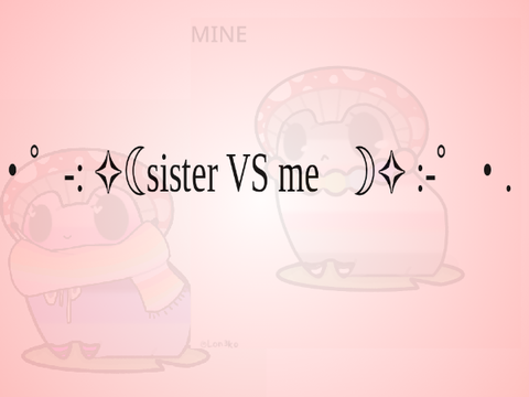 my picrew OCs VS my sister's!