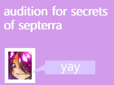 secrets of septerra audition