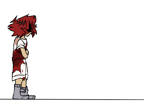Ragga walk cycle test (Vector animation)