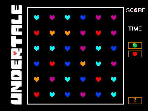 Undertale Soul matching Game
