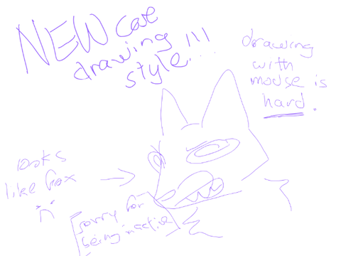 New cat drawing style!!!!!!