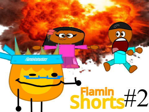 Flamin Shorts #2 - fishy n chips