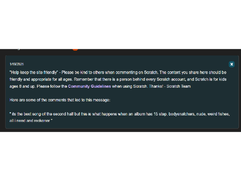 scratch team moderation is so good guys