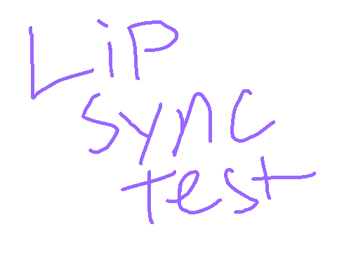lip sync test