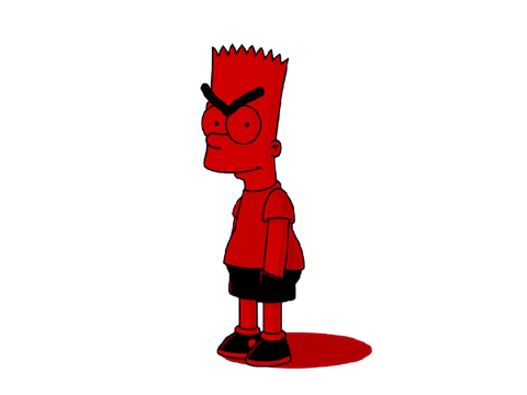 evil bart simpson