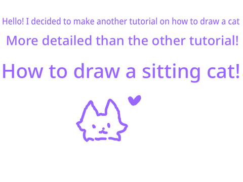 ‎✦ How to draw a cat ‎✦