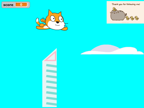 flying cat in the city!!!