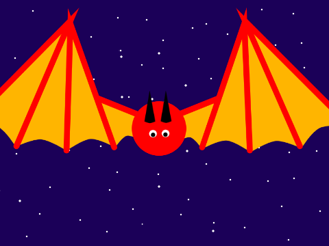 dragon on the sky