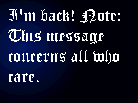 ****Important Annoucement****