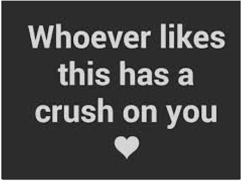 Do you really have a crush on me?(If not then this is where we could just hang out and chat)